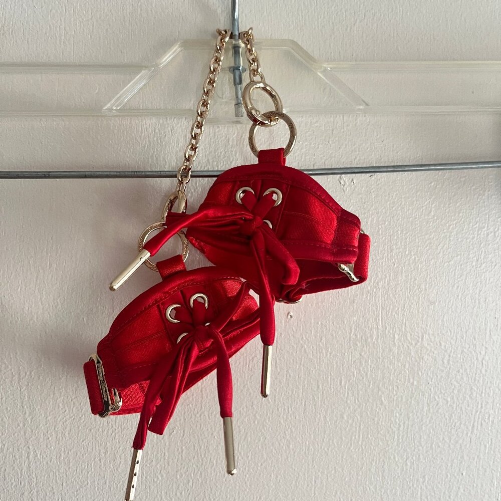 Honey Birdette Ganieve Red Cuffs